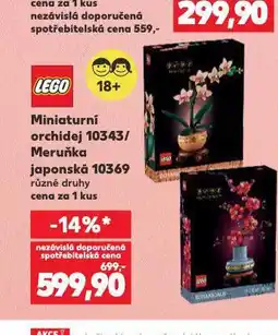 Kaufland Lego miniaturní orchidej nabídka