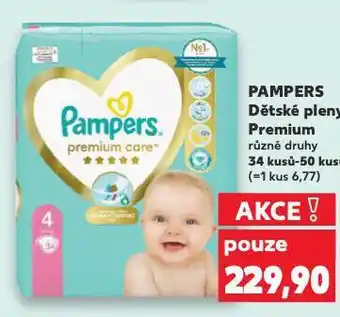 Kaufland Pampers dětské plenky nabídka