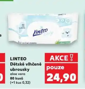 Kaufland Linteo baby dětské vlhčené ubrousky nabídka