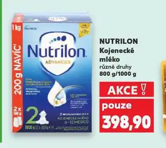 Kaufland Nutrilon kojenecká výživa nabídka