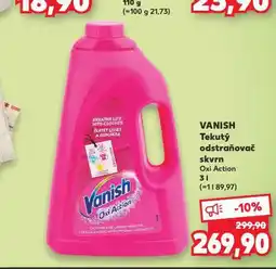 Kaufland Vanish oxi action odstraňovač skvrn nabídka