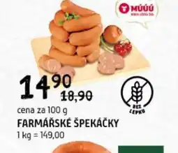 Terno Farmářské špekáčky nabídka