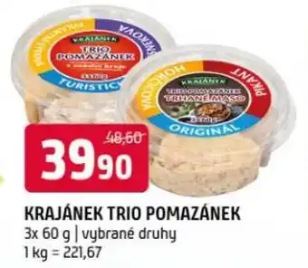 Terno Krajánek trio pomazánek nabídka