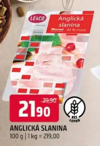 Terno Anglická slanina nabídka