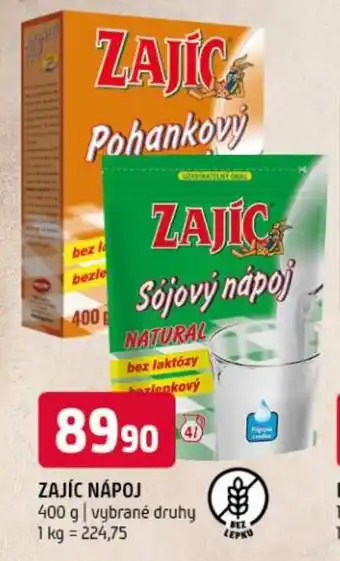 Terno Zajíc nápoj nabídka