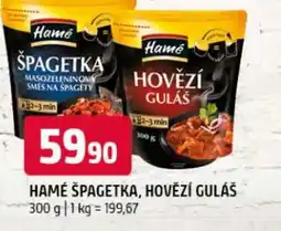 Terno HAMÉ Špagetka, hovězí guláš nabídka