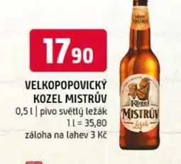 Terno Velkopopovický kozel mistrův nabídka