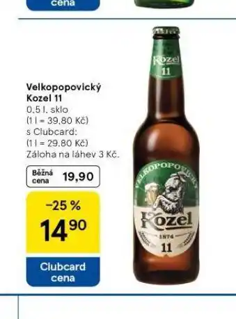 Tesco Pivo velkopopovický kozel 11 nabídka