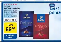 Tesco Tchibo pražená mletá káva nabídka