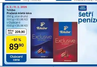 Tesco Tchibo pražená mletá káva nabídka