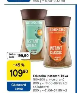 Tesco Eduscho instantní káva nabídka