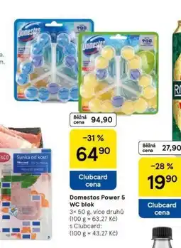 Tesco Domestos power 5 wc blok nabídka