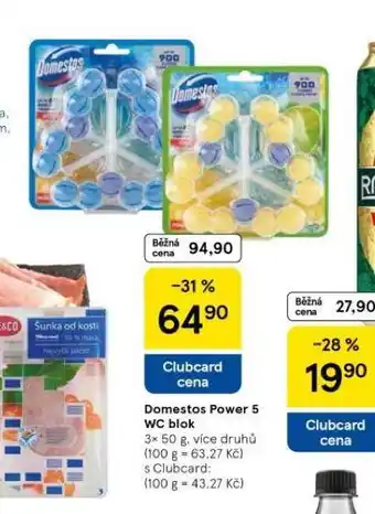 Tesco Domestos power 5 wc blok nabídka