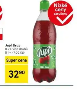 Tesco Jupí sirup nabídka