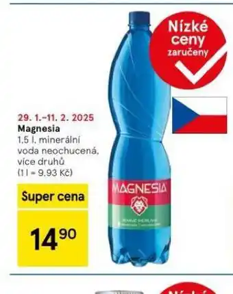 Tesco Magnesia nabídka