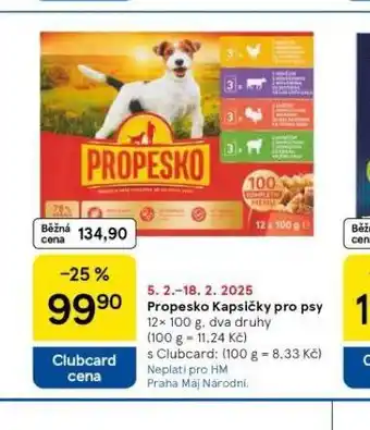 Tesco Propesko kapsičky pro psy nabídka