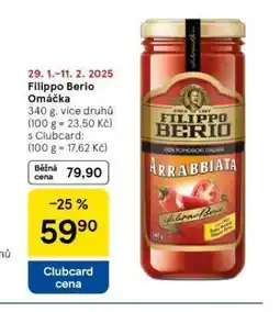 Tesco Fillippo berio omáčka nabídka