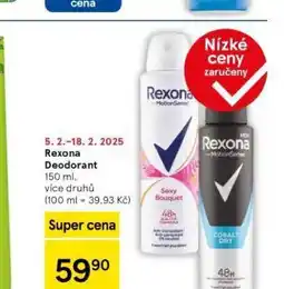 Tesco Rexona deodorant nabídka