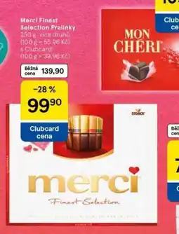 Tesco Merci finest selection pralinky nabídka