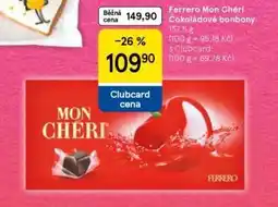 Tesco Ferrero mon cheri čokoládové bonbony nabídka