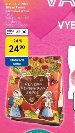 Tesco Plněná perníková srdíčka nabídka