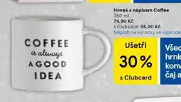 Tesco Hrnek s nápisem coffee nabídka