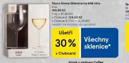 Tesco Sklenice na bílé víno nabídka