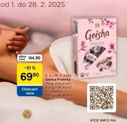 Tesco Geisha pralinky nabídka