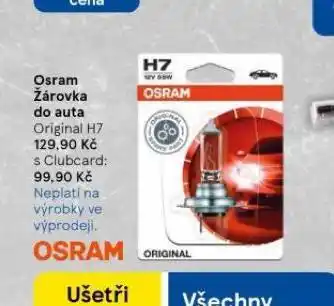 Tesco Osram žárovka do auta h7 nabídka