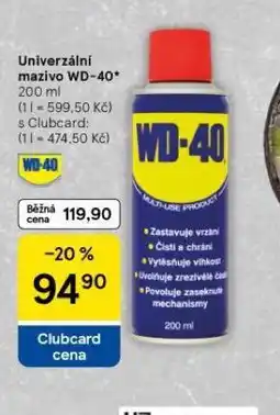 Tesco Univerzální mazivo wd-40 nabídka