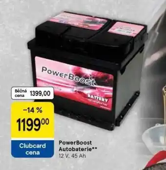 Tesco Powerboost autobaterie 45 ah nabídka