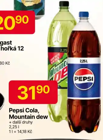 Hruška Pepsi Cola, Mountain dew nabídka