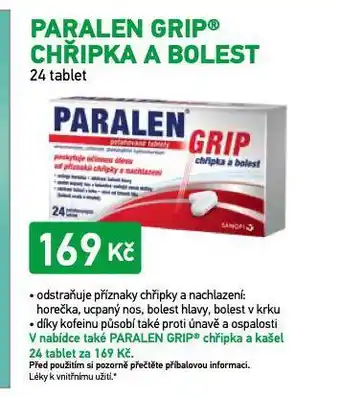 Alphega Lékárna Paralen grip chřipka a bolest nabídka