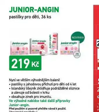 Alphega Lékárna Junior-angin nabídka