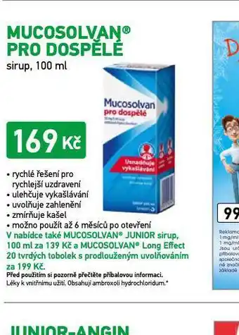 Alphega Lékárna Mucosolvan pro dospělé nabídka