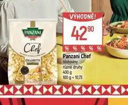 Globus Panzani chef těstoviny nabídka