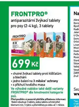 Alphega Lékárna Frontpro žvýkací tablety 2-4 kg nabídka