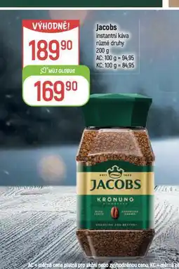 Globus Jacobs instantní káva nabídka