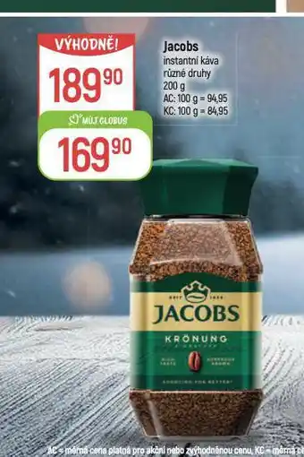 Globus Jacobs instantní káva nabídka