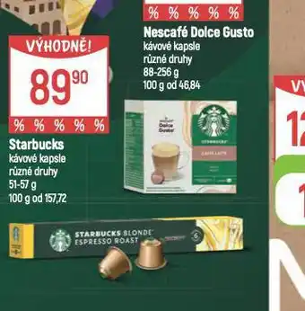 Globus Starbucks kávové kapsle nabídka