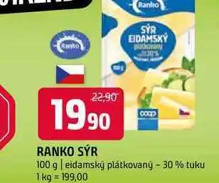 Terno Ranko sýr 100 g eidamský plátkovaný 30 % tuku nabídka