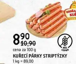 Terno Kuřecí párky striptýzky 100g nabídka