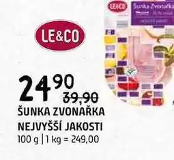 Terno Šunka zvonařka nejvyšší jakosti 100g nabídka