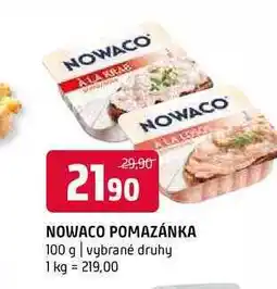 Terno Nowaco pomazánka 100g vybrané druhy nabídka