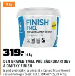 OBI Den braven tmel pro sádrokartony a omítky finish nabídka