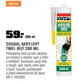 OBI Soudal akrylový tmel bílý nabídka