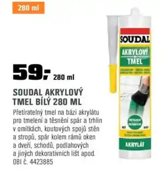 OBI Soudal akrylový tmel bílý nabídka