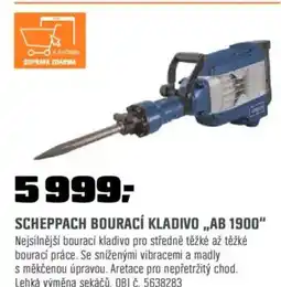 OBI Scheppach bourací kladivo „ab 1900" nabídka