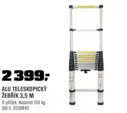 OBI Alu teleskopický žebřík 3,5 m nabídka