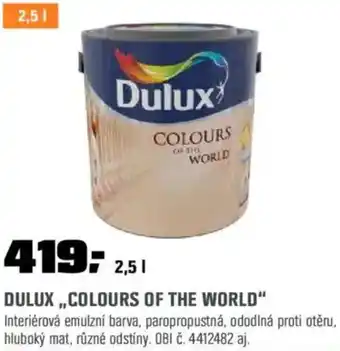 OBI Dulux „colours of the world" nabídka